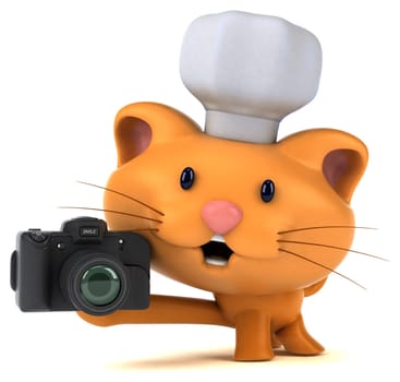 Fun cat - 3D Illustration