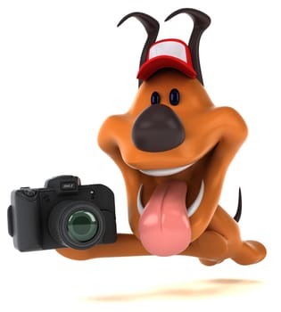 Fun dog - 3D Illustration