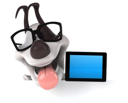 Fun dog - 3D Illustration