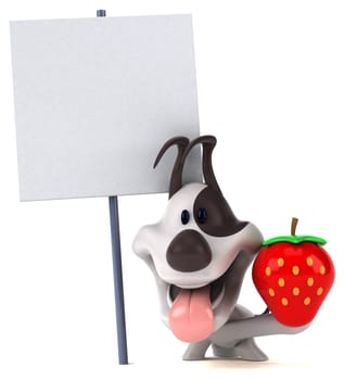 Fun dog - 3D Illustration