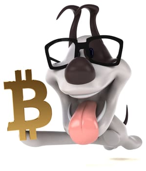 Fun dog - 3D Illustration