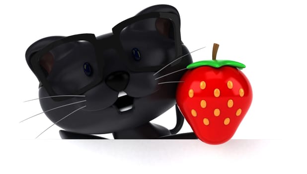 Fun cat - 3D Illustration