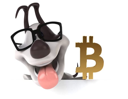 Fun dog - 3D Illustration