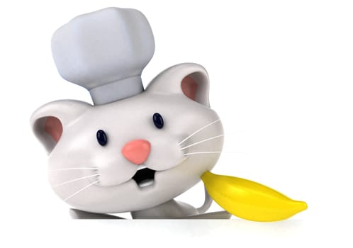 Fun cat - 3D Illustration