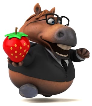 Fun horse - 3D Illustration