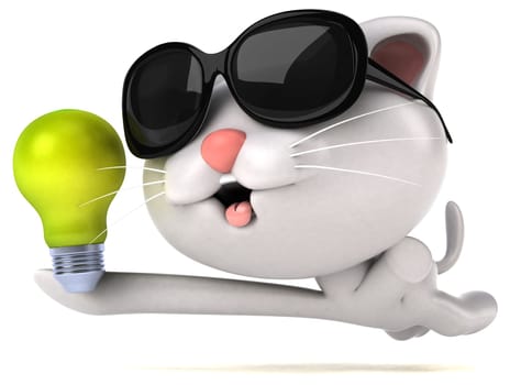 Fun cat - 3D Illustration