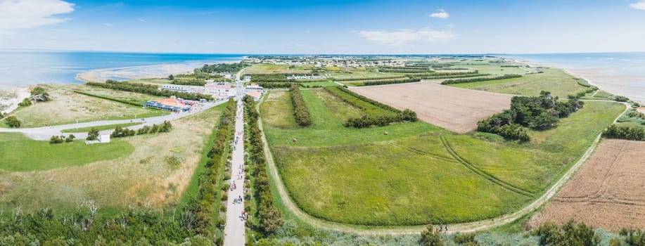 Panorama from the Chassiron lighthouse on the island of Oléron in France