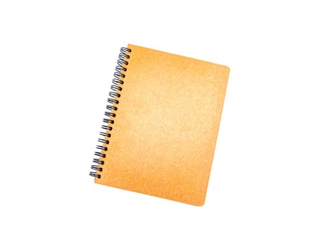 Notebook on a white background. Place for text. Background image. Template.