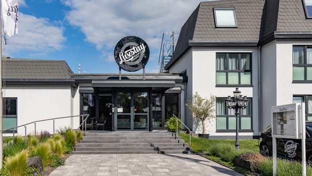 KARBEN, GERMANY - 2020-05-26: LUXSTAY HOTEL modern concept for uncomplicated room service near Frankfurt/Main Germany.