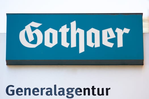 OBERURSEL, GERMANY 2021-04-27 GOTHAER LOGO. The Gothaer Group is one of the largest German insurance companies.