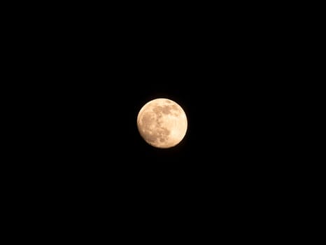 The moon against the black night sky. Nature. Space. Scenery. Background image.