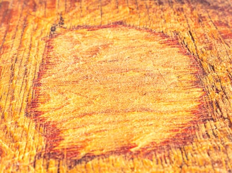 Texture of an old wooden cutting board. Place for text. Background image. Wood surface.