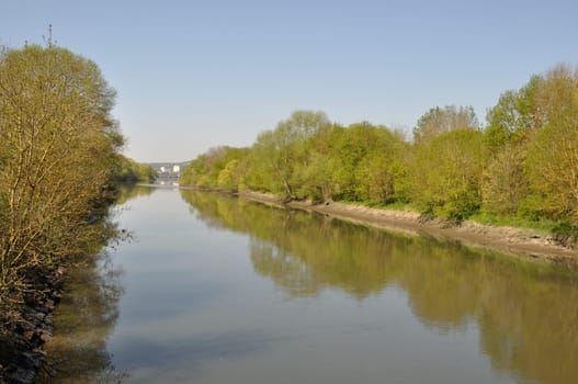 Banks of the Seine at Elbeuf in Normandy