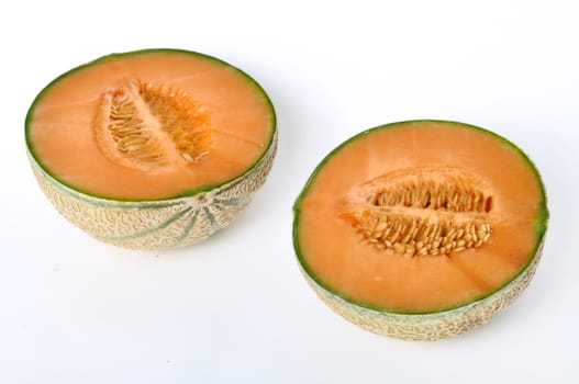 Melon on a white background