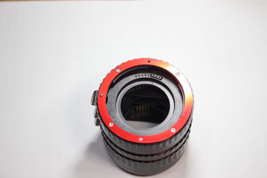 Extension tubes for camera lens to perform macro photography. Extension increase magnification of lens
