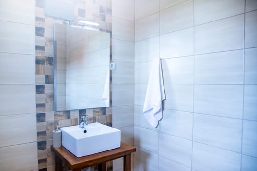Clean and fresh bathroom with natural light