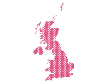 Plain map of the United Kingdom