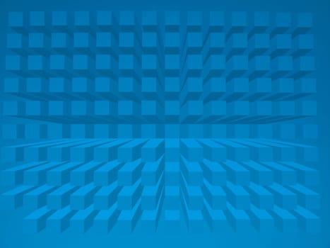 Abstract background image in blue colors. Volumetric image. Illustration. Template with place for text. Website page background. Poster.