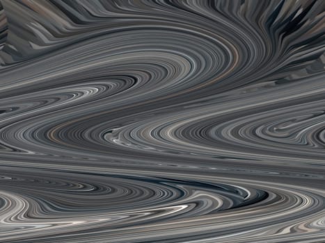 Illustration of an abstract curvature of space in dark colors. Background image. Abstract illustration. Place for your text. Template. Poster. Volumetric image.