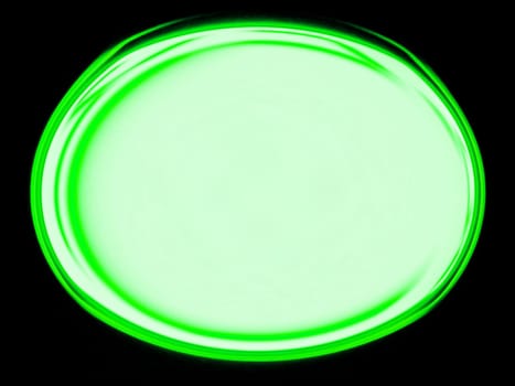 Green abstract sphere on a black background. Space. Cosmic spiral. Fantastic theme. Green oval on a black background. Illustration. Template for text. Poster. Background image. Billboard.