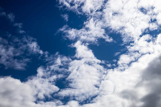 Blue Sky with beautiful Clouds on a sunny day