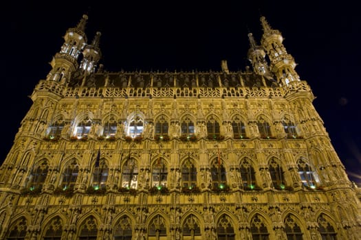 The old city hall building of Leuven, Belgium