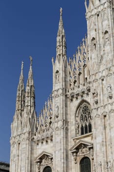 The Milan Cathedral or Duomo di Milano is the gothic cathedral church of Milan