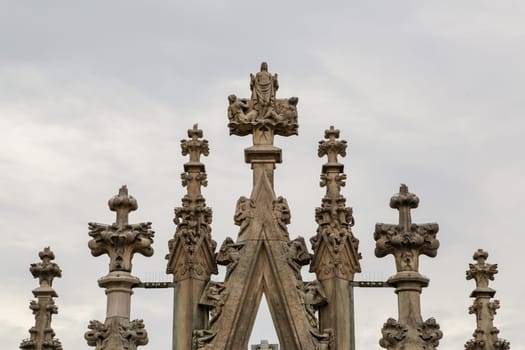 The Milan Cathedral or Duomo di Milano is the gothic cathedral church of Milan