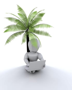 3d render depicting remote networking