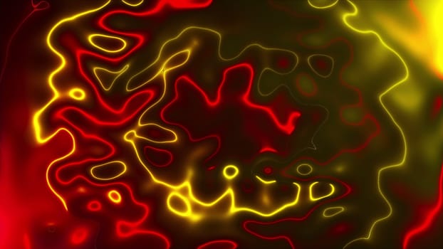 Vivid curves stripes 3d render with geometric blur. Wavy random curvature with gradient and creative lines. Diverging circular digital presentation with varying textures