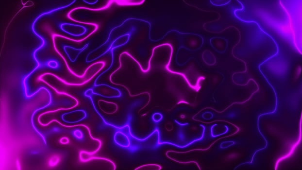 Vivid curves stripes 3d render with geometric blur. Wavy random curvature with gradient and creative lines. Diverging circular digital presentation with varying textures