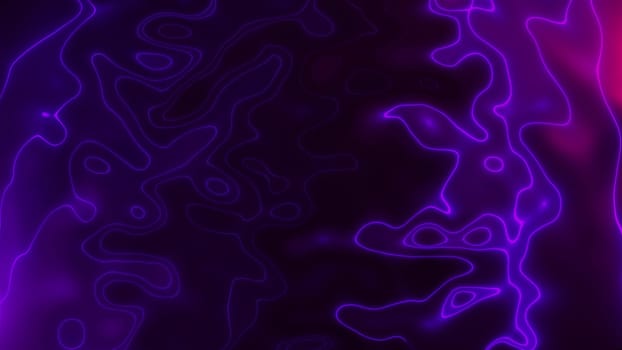 Vivid curves stripes 3d render with geometric blur. Wavy random curvature with gradient and creative lines. Diverging circular digital presentation with varying textures
