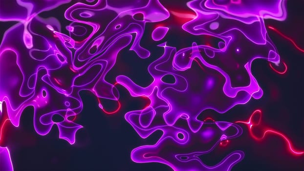 Vivid curves stripes 3d render with geometric blur. Wavy random curvature with gradient and creative lines. Diverging circular digital presentation with varying textures