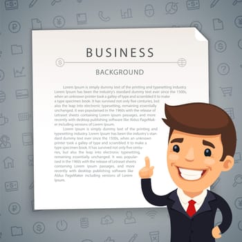 Gray Business Background with Boss. Seamless Pattern in Swatches. Clipping paths included in additional jpg format.