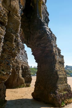 natural rock formation at the ballybunion cliffs