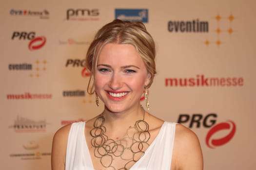 Katerina Gottesleben,award ceremony of the LEA Award at the Festhalle,Frankfurt/Main,14.04.2015