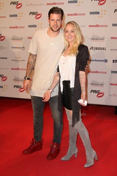 Janine Russ with Marco Russ,award ceremony of the LEA Award at the Festhalle,Frankfurt/Main,14.04.2015