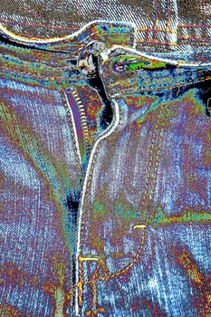 jeans, frontside with zipper