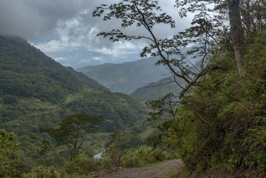 The landscape of the Talamanca mountain range Panama