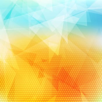 Abstract background with low poly design