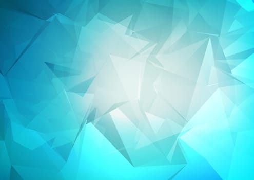 Abstract background with a low poly design