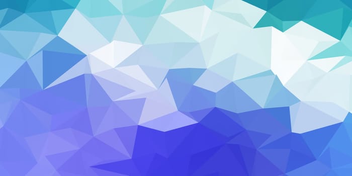 Banner with an abstract low poly design