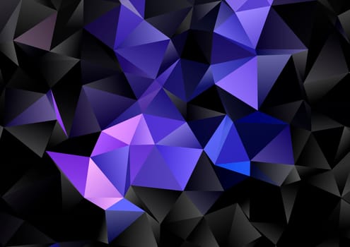 Abstract background with a dark geometric low poly design