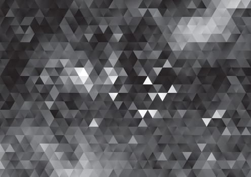 Abstract background with monochrome low poly design