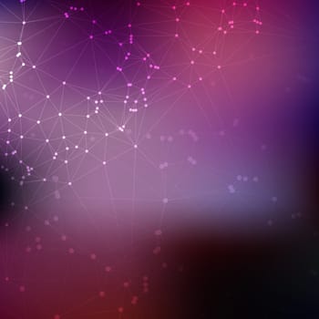 Abstract background with low poly design
