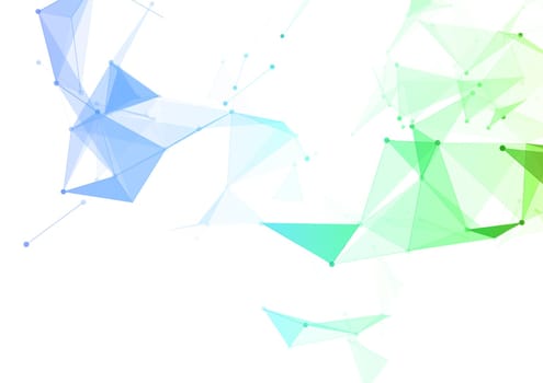 Abstract background with a low poly design