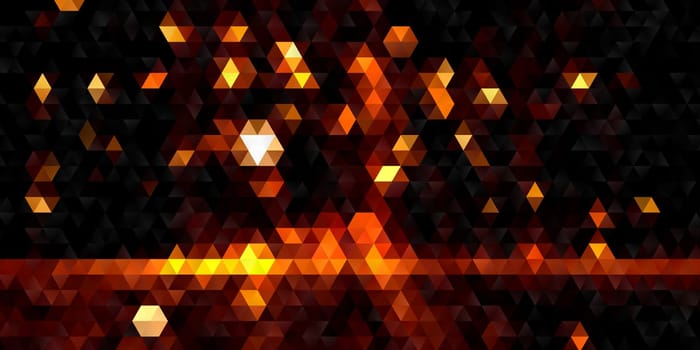 Abstract banner with a low poly geometric design