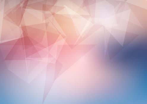 Abstract background with a low poly design