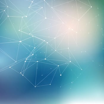 Abstract background with a low poly mesh design