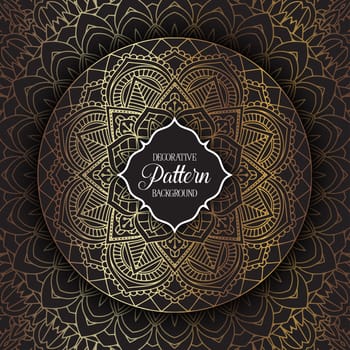 Decorative background with an elegant mandala design